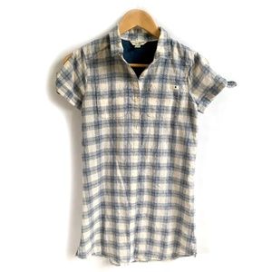 Lucky Brand Plaid Shirt Dress